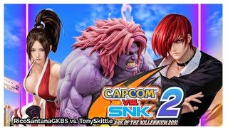 CAPCOM VS. SNK 2 Online | RicoSantanaGKBS vs.TonySkittle 👊