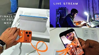 Ep 45_Iphone 17 Pro Max 🫣 | Live Stream - Study With Me | Hostel reunion #raspre2026 #xiomi #hp