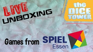 Live Unboxing of SPIEL Essen Games!