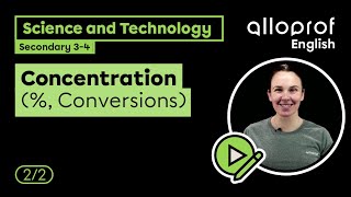 Concentration (%, Conversions) (2/2) | Science and Technology | Alloprof