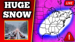 🔴 BREAKING EXTREME WINTER STORM COVERAGE - With LIVE Storm Chasers