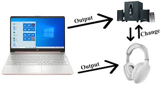 How to change/swap bluetooth output devices of laptop from one to another.