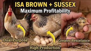 THE MOST PROFITABLE CROSS! Sussex Rooster x Isa Brown Hen.