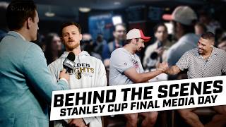 Behind the Scenes at Stanley Cup Final Media Day with Seth Jarvis & Jack Eichel