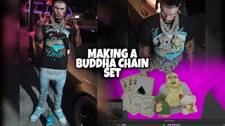 Making A Iced Out Buddha Chain Set In GTA 5 RP (FiveM) | Blender 3D Modeling