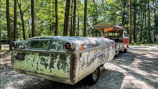 1954 Hille Ranger first crank up pop up camper part 3