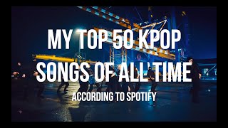 My Top 50 Kpop Songs of All Time According to Spotify