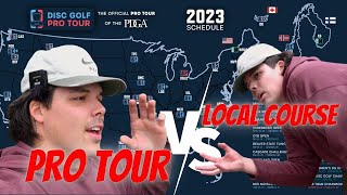 The REAL Difference Between PRO TOUR And LOCAL Disc Golf Courses.