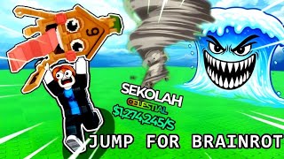 I played jump for brainrot in Roblox 