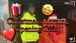 Christmas Morning Gift Opening 2024