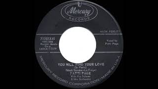 1958 Uncharted 45s: Patti Page - You Will Find Your Love (In Paris) (aka “The River Seine”)