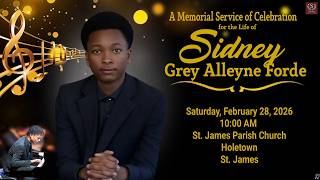 A Memorial Service of Celebration for the life of Sidney Forde