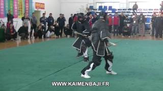 International Baji Quan Festival 2016 : Big spear fight 1st round (KaimenBaji school)