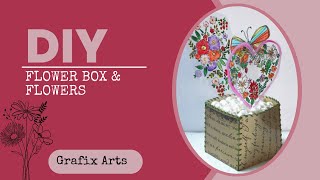 DIY Flower Box & Forever Flowers with Grafix products