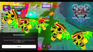 POV: Flying off the Map & Getting Kicked for Exploiting in Dungeon Quest Roblox