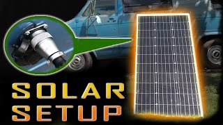 CAMPER VAN SOLAR SETUP/ INSTALL | Off Vehicle Panel