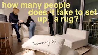 HOME VLOG! Furniture delivery!! Living room is coming together (slowly)!