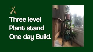 Oak plant stand project.