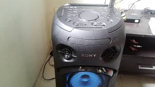Sony MHC-V21D DJ Effect (Sampler, Bass test)