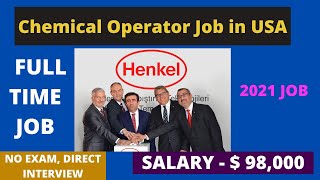 Chemical Operator Job-Henkel Now Hiring | best jobs opportunities in USA | Henkel | USA Jobs | JWP