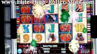 $20 Wolf Run Slot Machine! Highest Limit! Max Bet $8,000 Bucks! Handpay Jackpot IGT, Arist