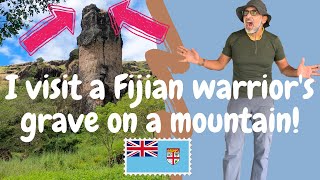 Climbing Up a Mountain to Visit the Grave of a Fijian Warrior. 🇫🇯