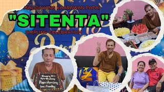 Maligayang kaarawan papa "SITENTA " simple celebration||@marisaustria8008 