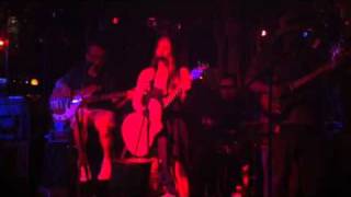 Adrienne with Injade singing her song Blue Day at Virgilios in Key west