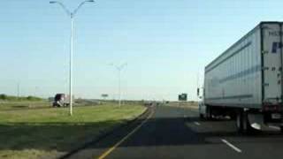 Driving on IH-35 S to Laredo, TX.