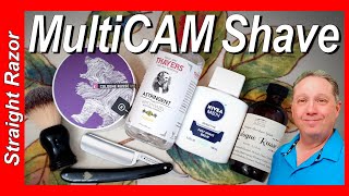 Your Sunday MultiCAM Straight Razor Shave Of The Day using the Ace of Spades 76 and Cologne Russe