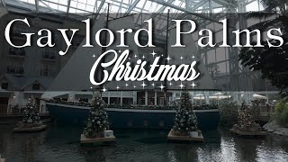 Christmas Decorations at the Gaylord Palms Orlando - POV Walk through Atrium