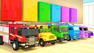 Break the Cubes to get a car - Learning Colors Five Little Monkeys Song Baby Nursery Rhymes