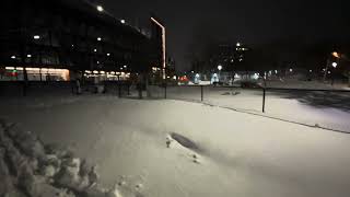 Boston, Massachusetts snow blizzard. ￼
