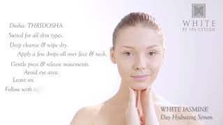 Spa Ceylon   White Jasmine Day Hydrating Serum   How to Use