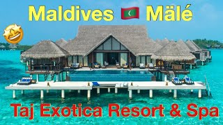 MALDIVES 🇲🇻 | Taj Exotica Resort & Spa | Tour Vlog | Chalchitra Chithha #1