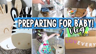 PREPARING FOR BABY BOY! | Lovevery Play Kit & Baby Gym, Double Stroller, & Painting the Nursery!