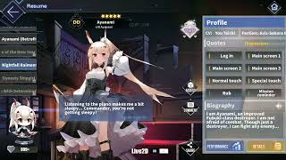 Azur Lane: IJN Ayanami L2D Skin Talk & Move (Nightfall Raiment)