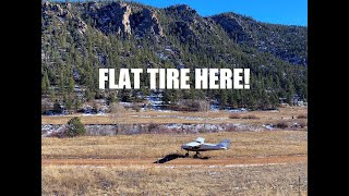 flat tire in the mountains - off airport airplane landing! | RANS big bore 912 S6S