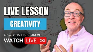 English Speaking Live Lesson: Topic of CREATIVITY
