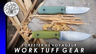 Voyager vs Forester — Which Work Tuff Gear Knife Performs Best for Bushcraft and Fire Prep?