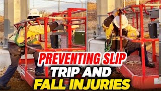 Preventing Slip, Trip, Fall injuries by Using Three Points of Contact