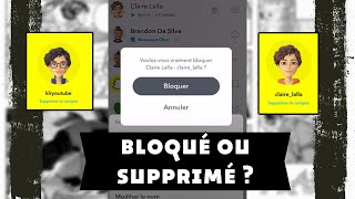 Find out if you've been blocked or deleted on Snapchat using my two accounts.