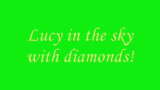 The Beatles - lucy in the sky with diamonds lyrics