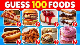 Guess The Food in 3 Seconds 🍕🤔 | 100 Popular Foods & Meals