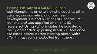 Product Launch Formula® (PLF) Coaching Program Success Stories of B2B