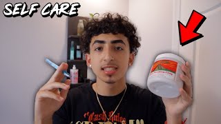 Self Care Routine (Bringing myself back to life) self-cut, hair health, skin care