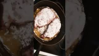 Chef Kendue fufu dusted ribeye steaks Jamaican soul food 2022 version 🤑😁😄🤣