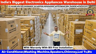India's Biggest Electronics Warehouse in Delhi| With Warranty with Gst Bill| 90% Off | Dl84vlogs 