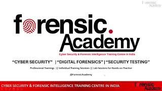 FORENSIC ACADEMY 2026 | Labs | Training | Forensic Analysis | Operation Security #forensicacademy