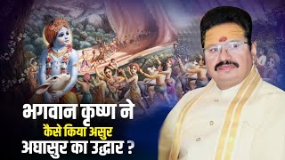 भगवान कृष्ण ने कैसे किया असुर अघासुर का उद्धार || श्री कृष्ण ने किया अघासुर का वध _ श्री कृष्ण लीला